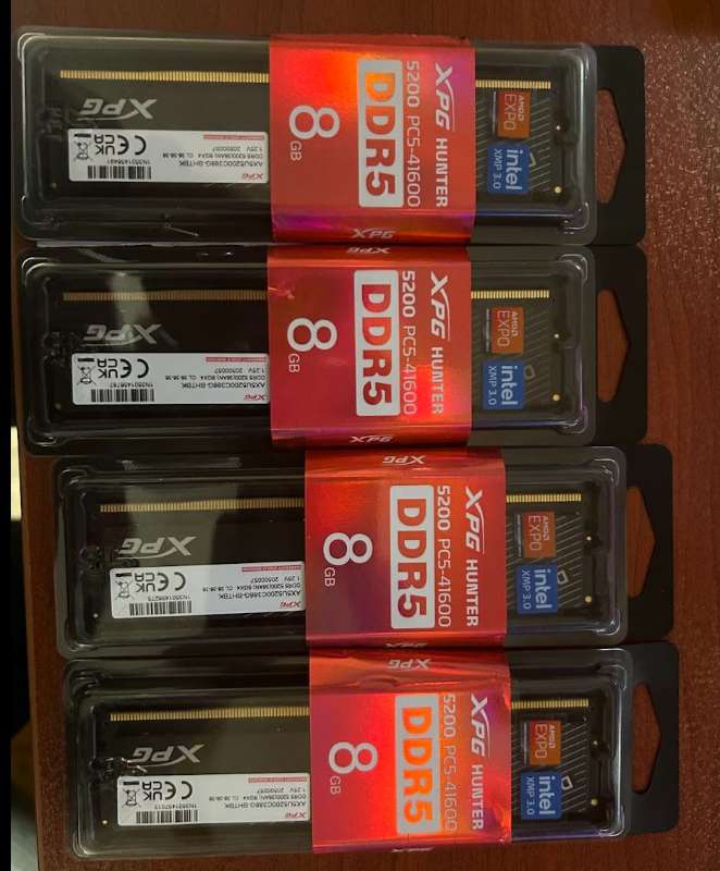 Xpg hunter 32GB(4x8) 5200mhz cl38 ddr5 ram